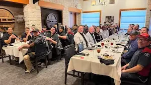 The Mike Calvert Toyota Collision Center team at a recognition luncheon