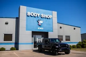 exterior of a body shop