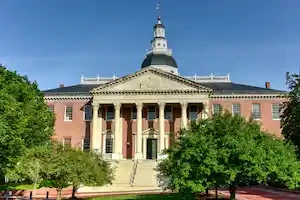 outside view of the Maryland State House