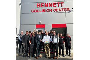 Bennett-Toyota-Collision-Center-certified-award