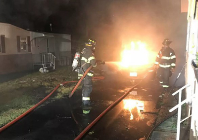 Chevy-Bolt-Wareham-MA-fire-driveway-battery