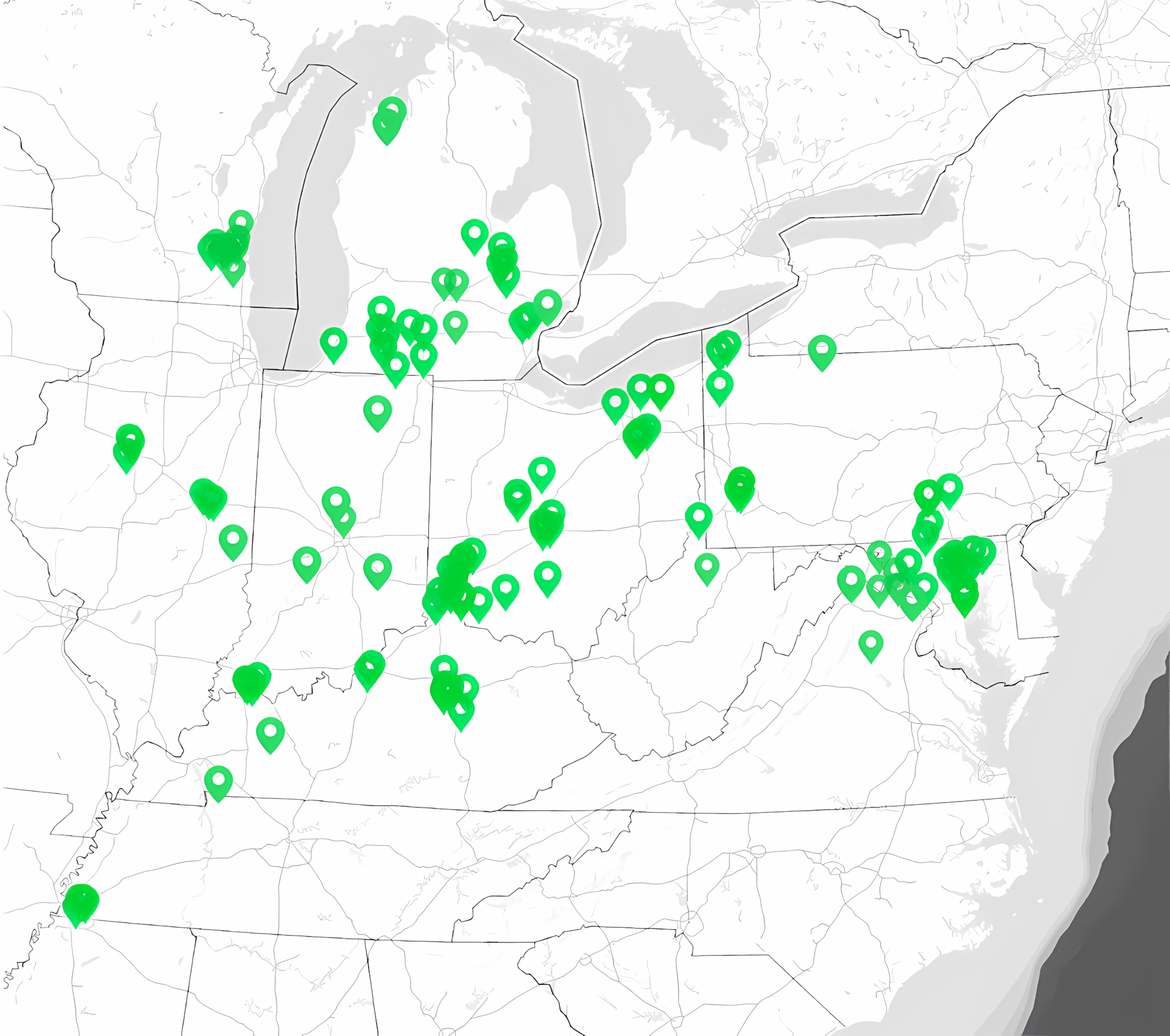 CollisionRight shops map