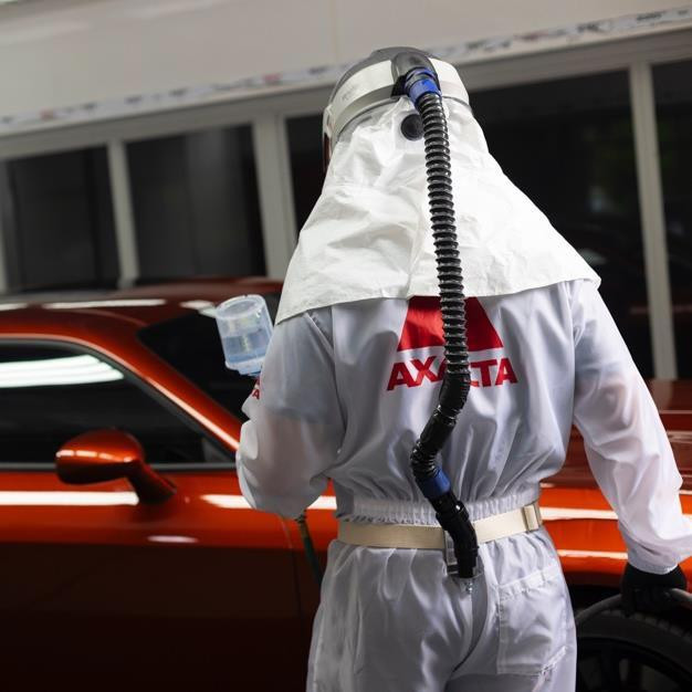 AX spraying a panel 3