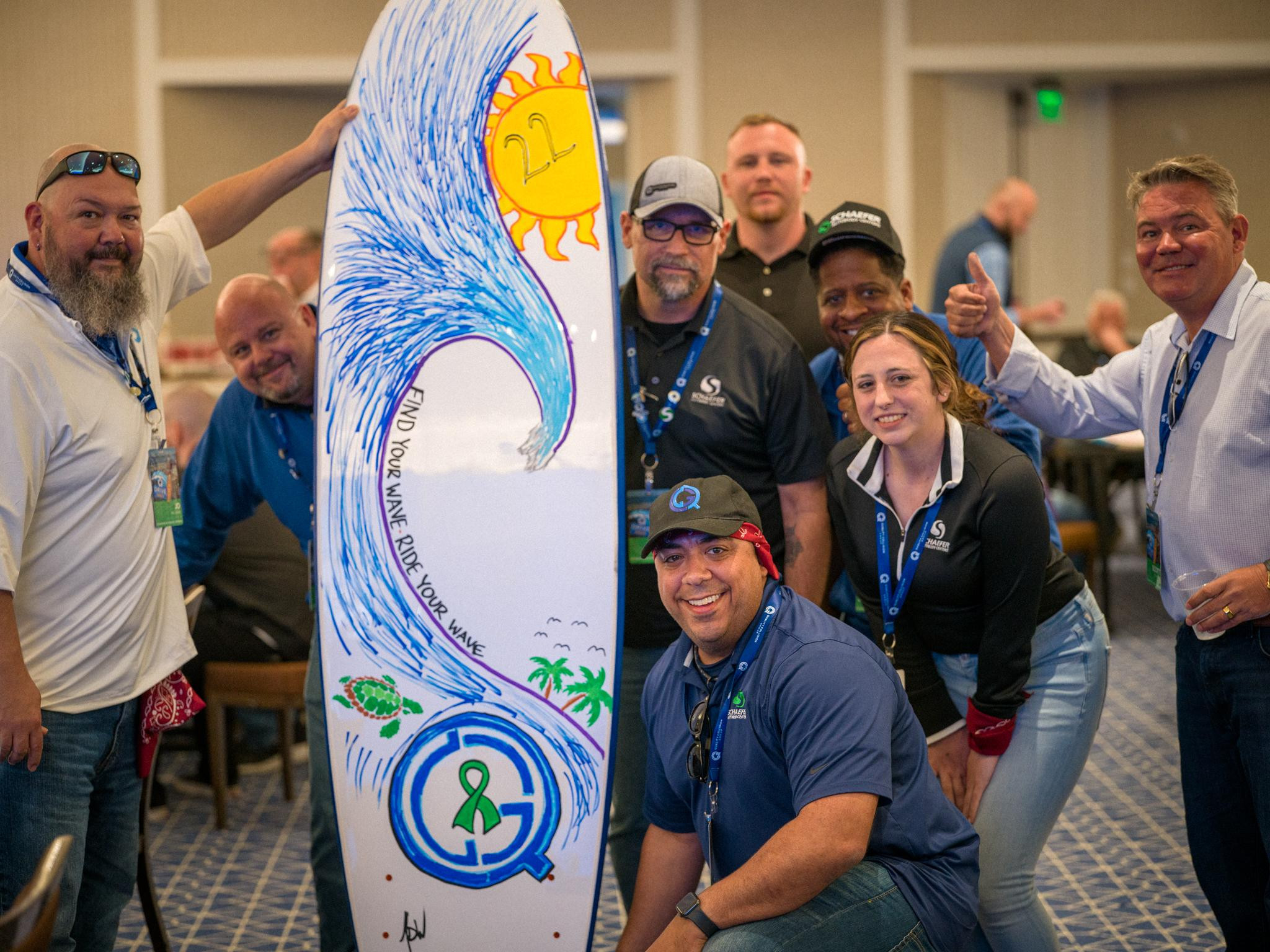 decorating surfboards