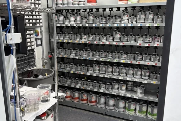 axalta maryland collision center interior paint mix room