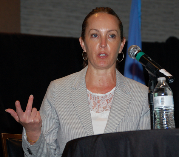 Amber Alley said part of solving the technician shortage requires a frank discussion about the impact of labor rates on what shops can pay technicians. Amber Alley said part of solving the technician shortage requires a frank discussion about the impact of labor rates on what shops can pay technicians.