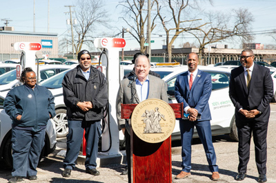 Detroit-EV-parking-fleet