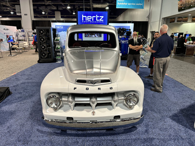 Kount's Kustoms unveiled this 1952 Ford F-150 build at the Hertz Compressor booth.