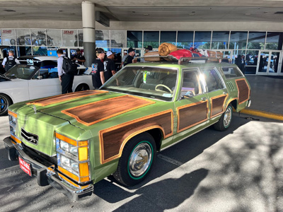 A replica of the station wagon in the hit movie, 