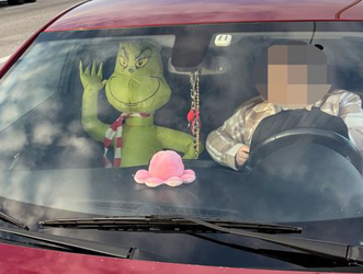 On The Lighter Side: Arizona Grinch Gets Pulled Over In The Carpool Lane