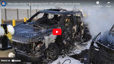 Watch Police Video Of Ford F-150 Lightning Fire That Caused Recall