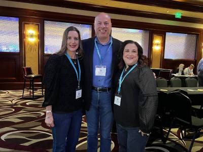 Pictured, left to right, are Stacey Simmons, Paul Antonson and Kim DeVallance Caron, Enterprise.