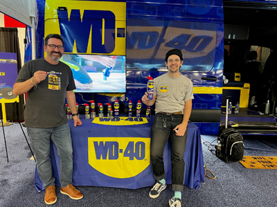 Dan Anderson and Zeb Brown showcased the WD-40 Specialist Line of products.