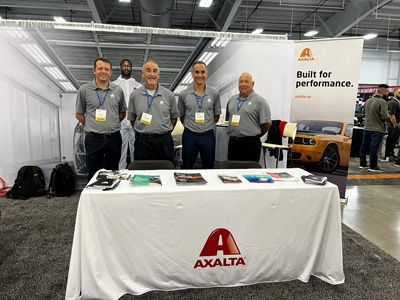 Pictured, left to right, are Jacob Autrey, Terry McDaniel, Chris Aktalay and Ken Uyeda at the Axalta