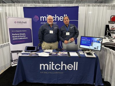 Al Kiepert and Mike Choma at the Mitchell booth.
