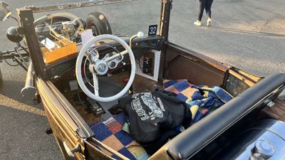 Rat rod interior.