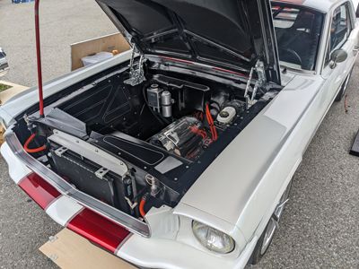 ReVolt Systems' 1965 Ford Mustang won Best Paint. The finish was provided by Hot Dog Customs in Teme