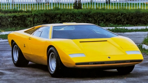 yellow Lamborghini