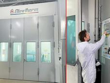 ‘This Extended Height Blowtherm Spray Booth Accommodates Larger Vehicles Like Ambulances and Stretched Limos’