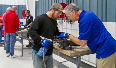 I-CAR instructors help educate tomorrow&#039;s collision repair technicians with hands-on experience.