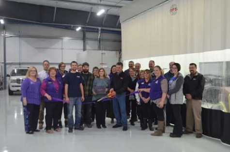  The Merrill Area Chamber of Commerce celebrated the completion of One Way Collision Center&#039;s brand new facility on East Main Street with Bob and Jane Dehnel and the One Way Collision Center staff on Oct. 3. 