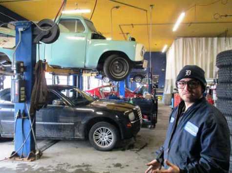 Big Wheels Customs co-owner Orlando Lopez talks about the types of repairs his shop does. They includes custom work, such as vehicle restoration.