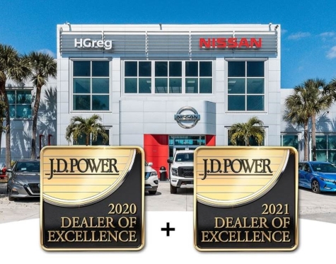 HGreg Nissan Kendall on J.D. Power Dealers of Excellence List Second Consecutive Year