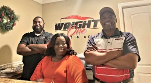 It’s a family business with Adrian Wright&#039;s husband Derek, left, and father Harold, right, all working together at Wright One &amp; Paint in Augusta, GA.