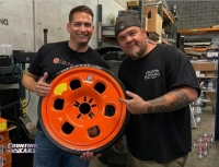 Director of Marketing Mike Dunlap has seen the market for GUNIWHEEL™ explode. Here he is with Ghetto Bob from Count’s Kustoms and the TV show, &quot;Counting Cars.&quot;