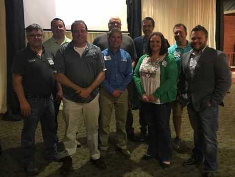 NCACAR’s Board of Directors poses with Jake Rodenroth and David Luehr.