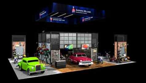 Sherwin-Williams Automotive Finishes&#039; booth #11339 in the North Hall is a must-see at SEMA 2018.
