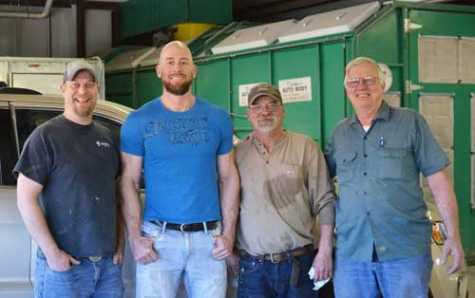 The guys at Kleckner&#039;s Collision Center are, from left, Loren Arth, Earl Kleckner Jr., Wayne VonLinger and Earl Kleckner Sr. 