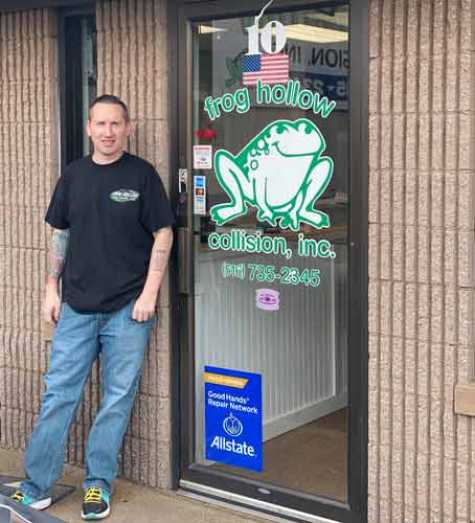 Anthony DeMieri closed his auto body shop, Frog Hollow Collision, on March 16, the same day the governor of New York closed schools.