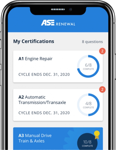 ASE Reminds Automotive Service Professionals to Resubscribe for Renewal App