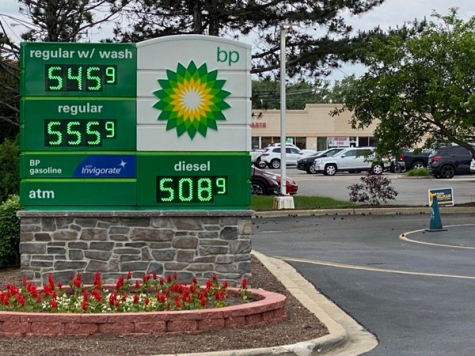 A BP gas station in Cary, IL, on June 4. 