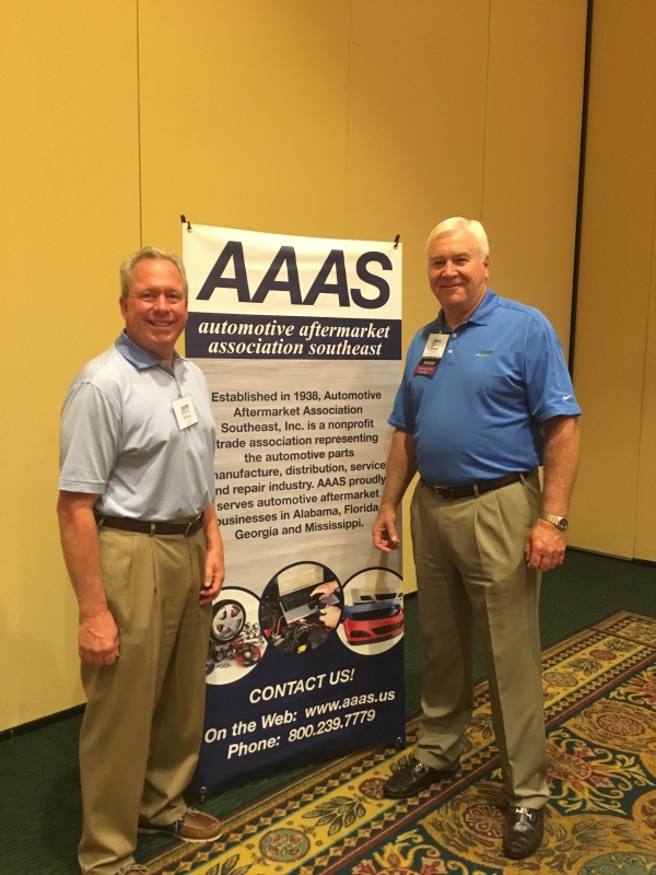 L-R  Auto Care Association Chairman Michael Klein with AAAS President Randal Ward