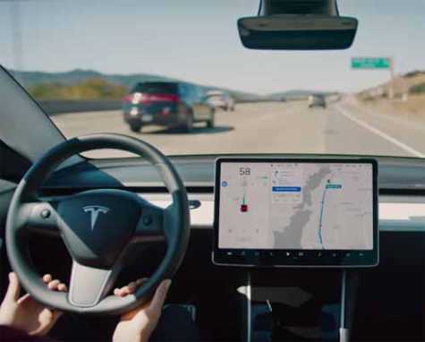 Currently, Tesla cars are equipped with the necessary hardware for autonomous driving, but software updates are required to fully enable the feature.