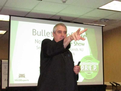 Mark Olson presents last year’s version of the Bulletproof File during NORTHEAST 2019.