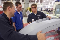 During eight-week rotations at Ranken Technical College, students learn the entry-level skills they need for their next eight-week rotation working in an auto body shop.