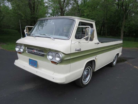 This 1963 Chevy Corsair ramp-side pickup is among the lots to be auctioned off.