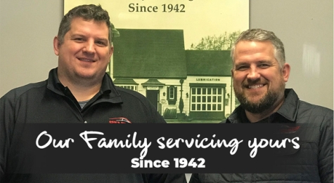 Brothers Don Schnitzler III, left, and Chad Schnitzler, right, owners of Don’s Auto Repair, Inc.